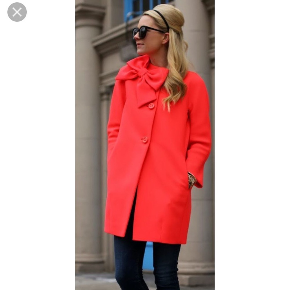 Kate Spade Dorothy Coat in Geranium Size 0 - Picture 2 of 8